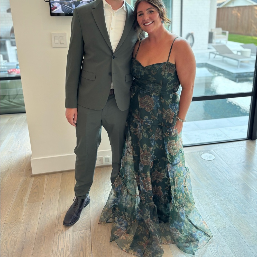 Lulu's Green Floral Maxi Dress - Picture 7 of 7